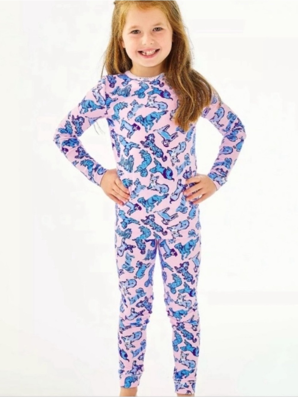 Lilly Pulitzer Pink and Blue Seahorse Rashguard Set